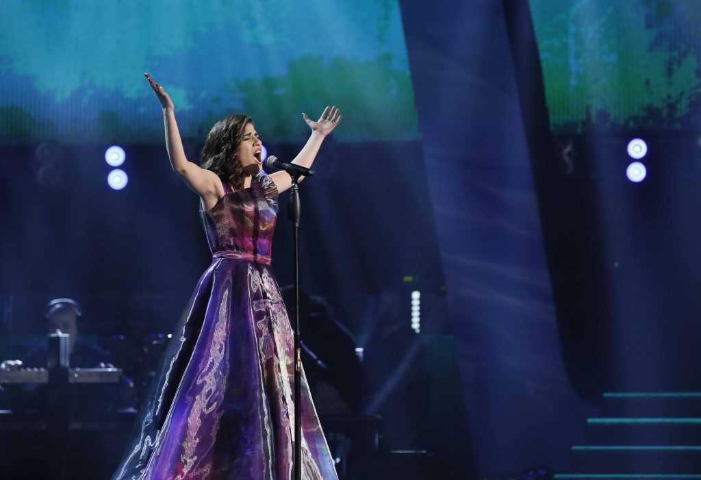 MBC1 & MBC MASR The Voice S4- Live 1- Ahlam's team- Winner Olga Al Kadi