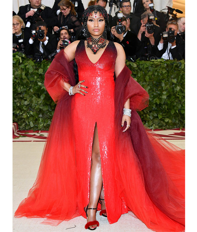 NICKI MINAJ WORE TIFFANY DIAMOND JEWELRY TO THE 2018 MET GALA