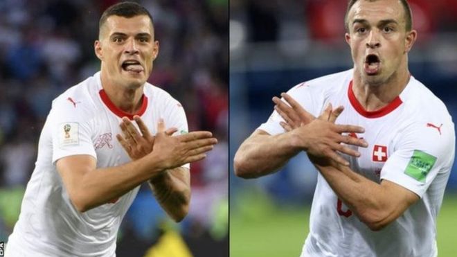 الفيفا يفرض غرامة على لاعبي سويسرا بسبب احتفال النسر الألباني