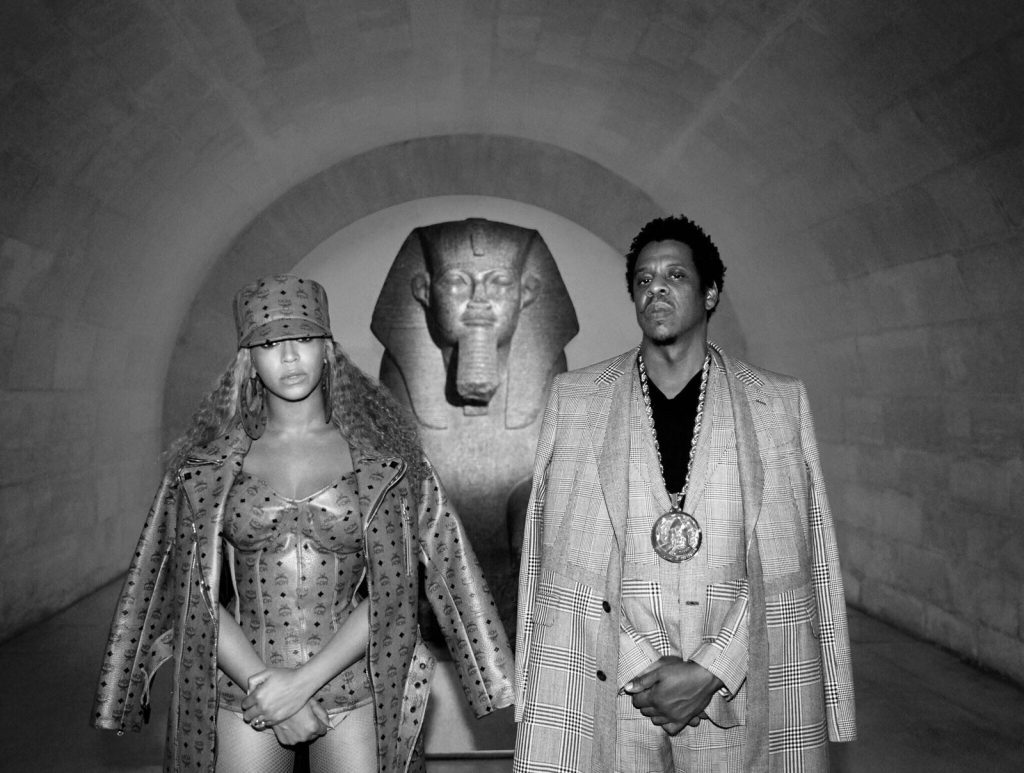 Beyonce wears custom MCM in Apeshit