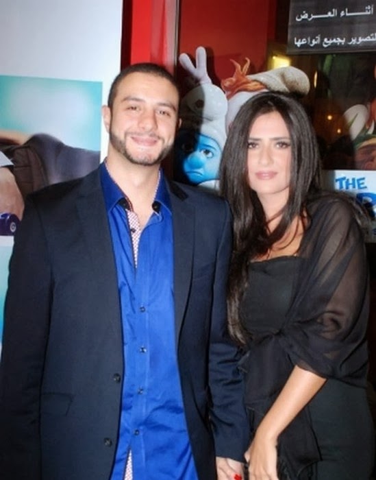 احمد-الفيشاوي-وزوجته-المذيعة-اللبنانية