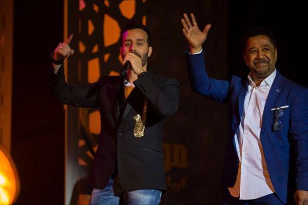الشاب-خالد-مع-سعد رمضان-في-مهرجان-موازين-2018
