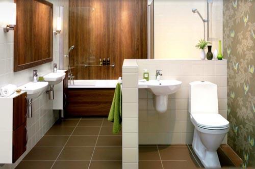 حمام-صغير-بحائط-يقسم-الغرفة