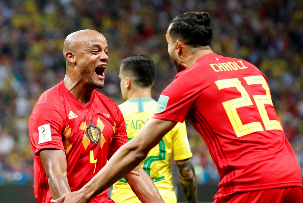 بلجيكا تحقق المفاجأة وتقصي البرازيل من كأس العالم