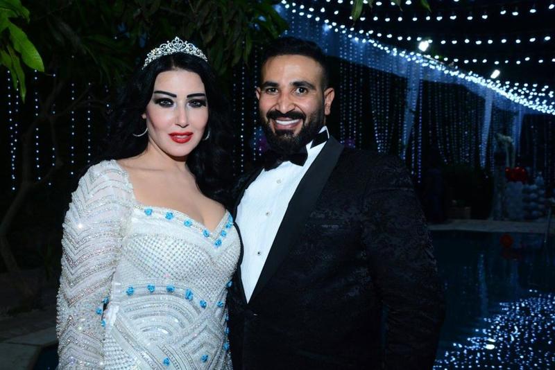 سمية-وأحمد-في-حفل-الزفاف
