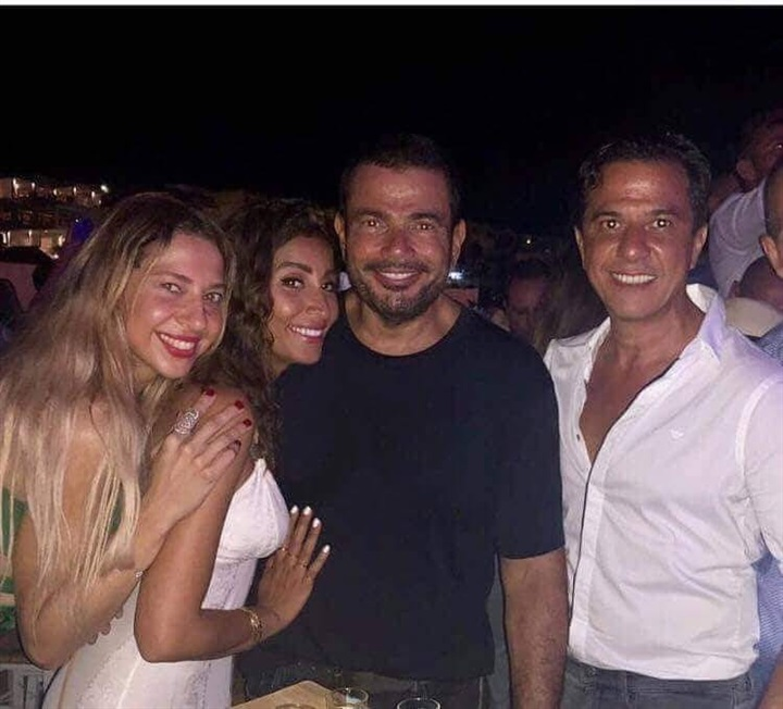 عمرو دياب ودينا الشربيني 