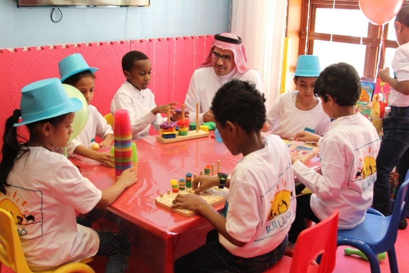 children-from-dar-al-ber-charity-association-at-makkah-millennium-hotel-towers-play