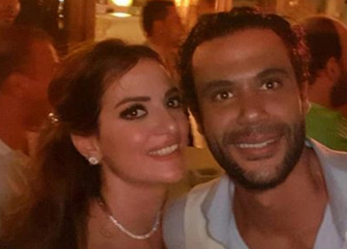 دينا-الشربيني-وعمرو-دياب-في-حفل-زفاف-محمد-إمام