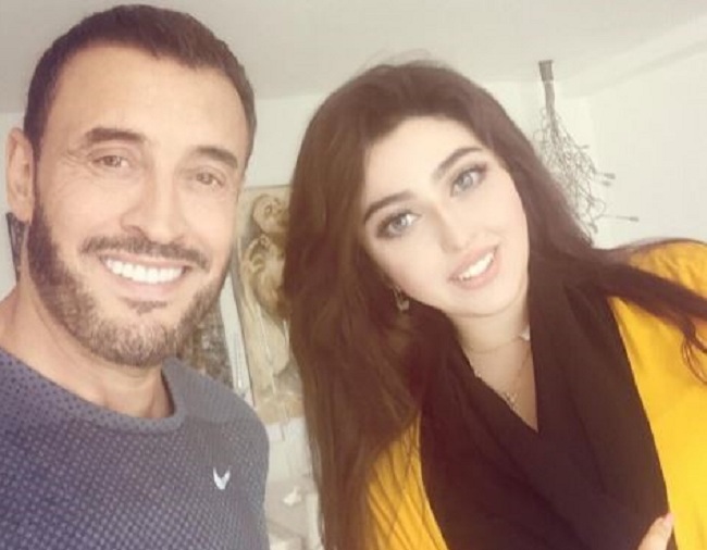 كاظم الساهر وخطيبته التونسية