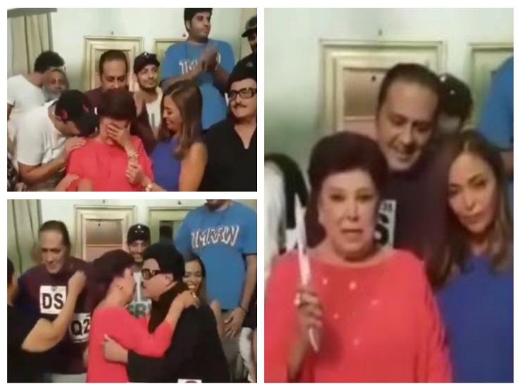 احتفال أسرة المسلسل برجاء الجداوي