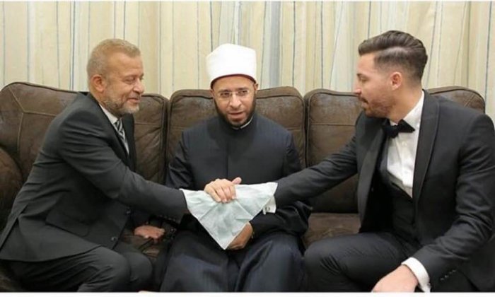 شريف منير في عقد قران ابنته