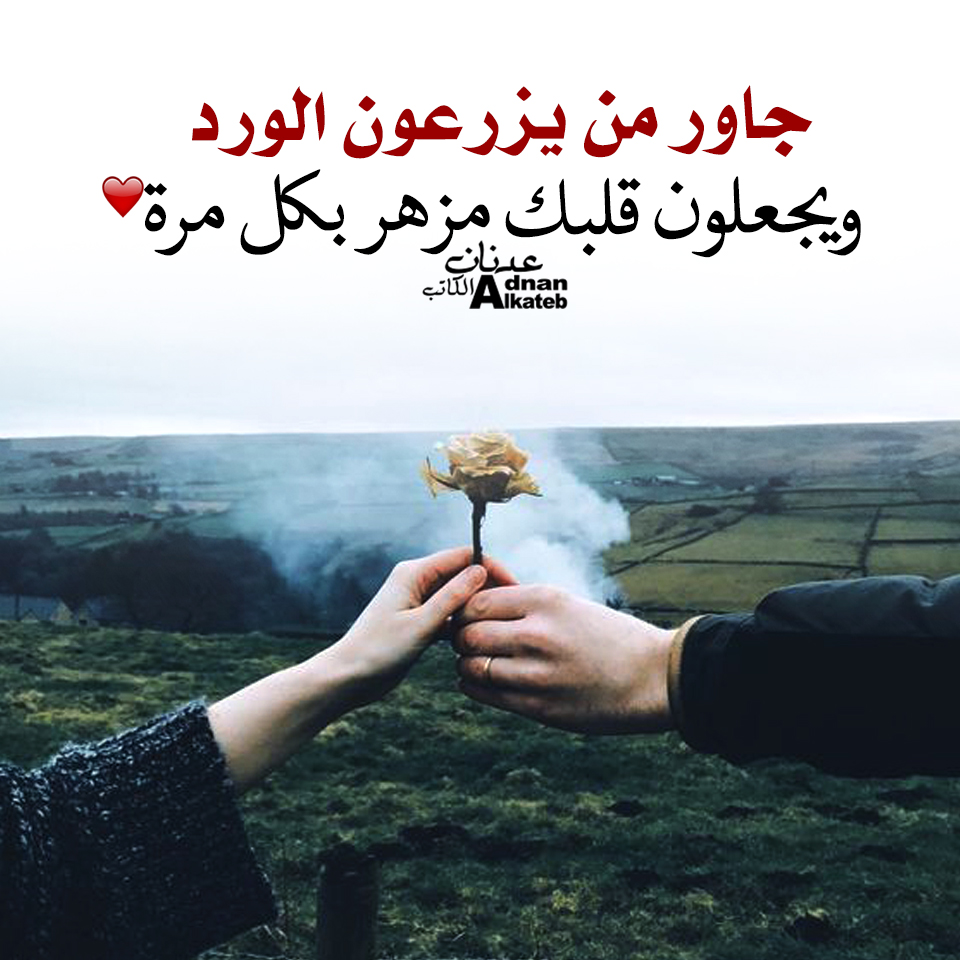 جاور من يزرعون الورد ويجعلون قلبك مزهر بكل مرة