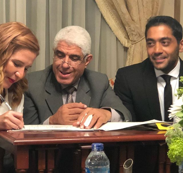 لحظة-عقد-القران-للفنانة-هنا-شيحة-وأحمد-فلوكس