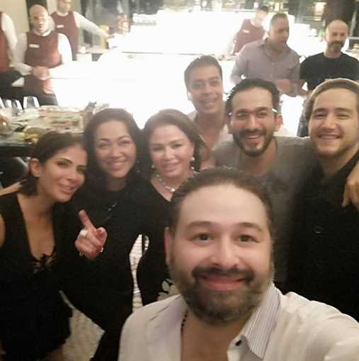 صور عيد ميلاد أحمد حلمي ومنى زكي