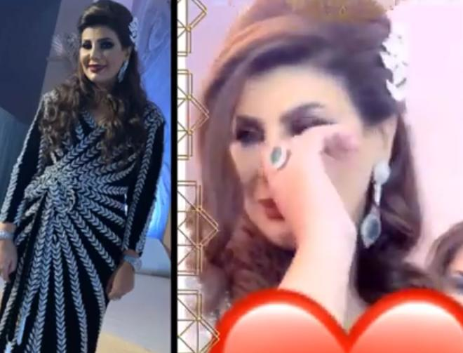الفنانة- الهام-فضالة-تبكي-في-الحفل