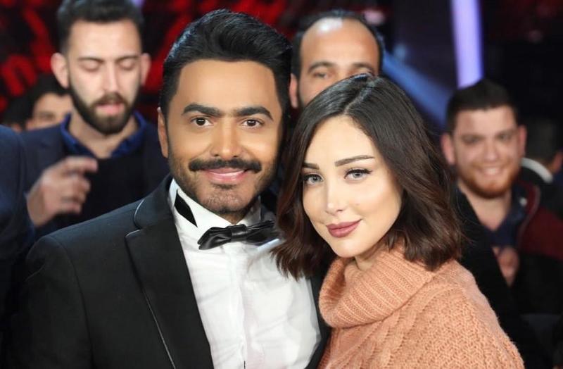 تامر-حسني-وزوجته-بسمة-بوسيل
