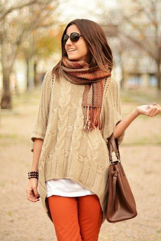 كنزة-صوف-طويلة