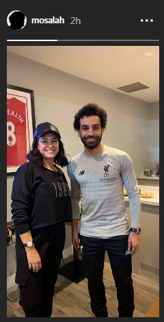 محمد-صلاح-يشارك-جمهوره-صورته-مع-هند-صبري
