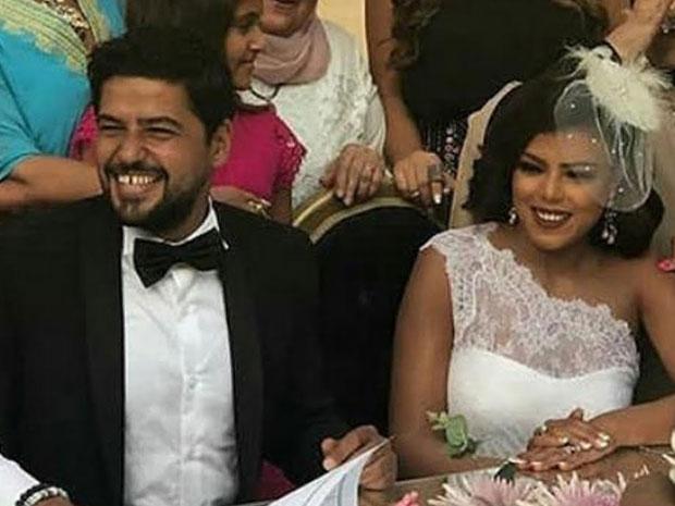 ناهد السباعي مع زوجها السابق