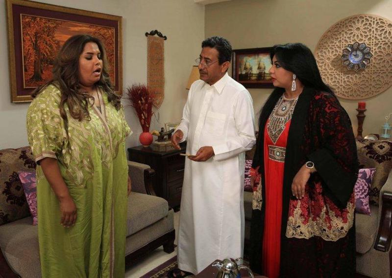 هيا الشعيبي وناصر القصبي في مشهد من مسلسل سيلفي