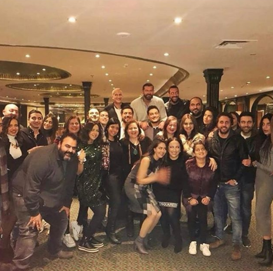 النجوم في حفل عيد ميلاد حسن الرداد