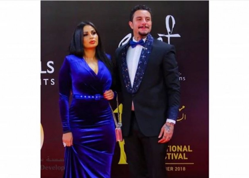 أحمد الفشاوي وزوجته