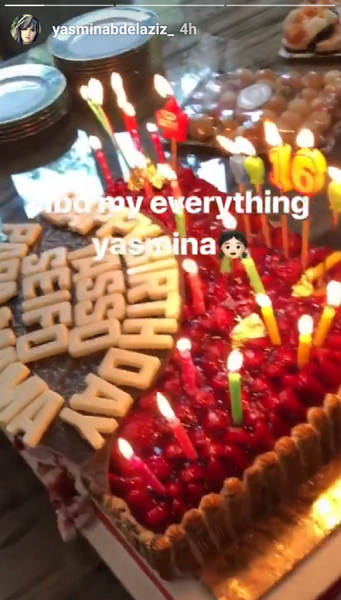 عيد ميلاد ابنة ياسمين عبد العزيز