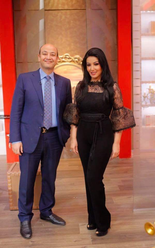 سمية الخشاب وعمرو أديب