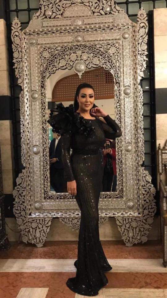 الفنانة سمية الخشاب في حفل تكريمها في سوريا