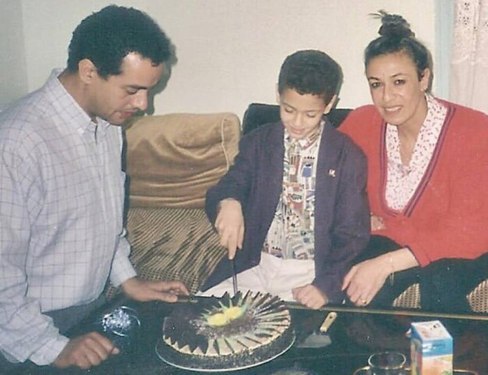 سعد المجرد مع والده ووالدته