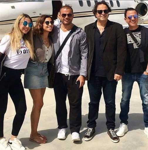 عمرو دياب ودينا الشربيني