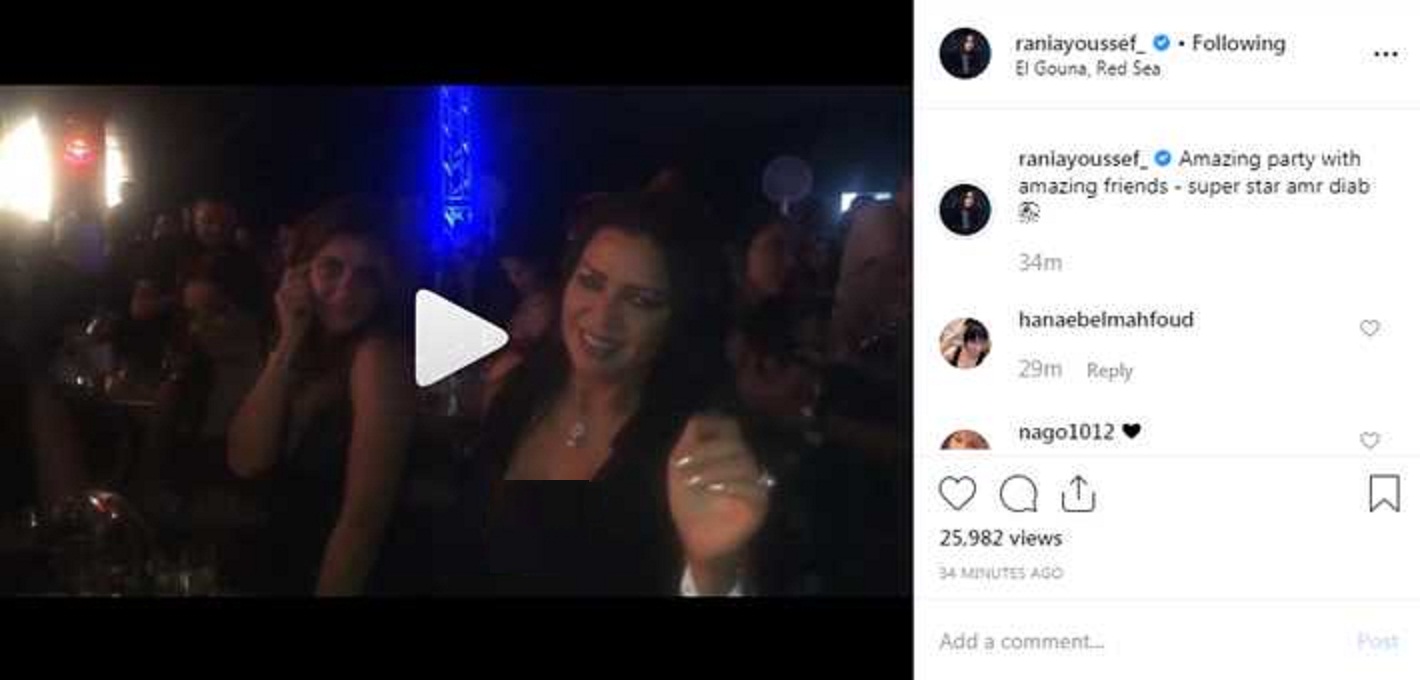 رانيا يوسف تنشر فيديو رقص مع غادة عادل يعرضها للانتقادات