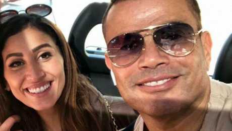 صور عمرو دياب ودينا الشربينى