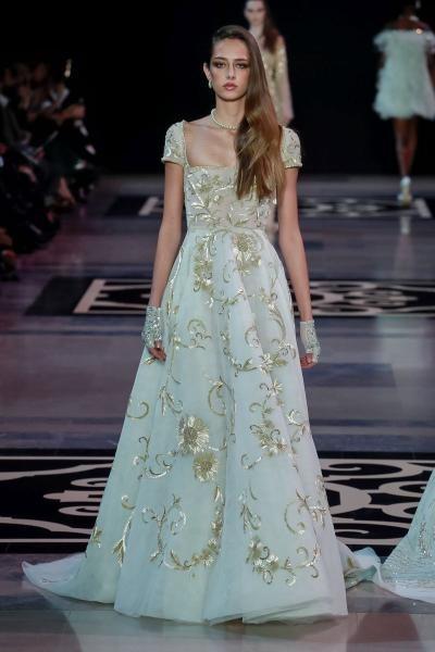 احدث موديلات فساتين خطوبة تخفي البطن البارز 2019