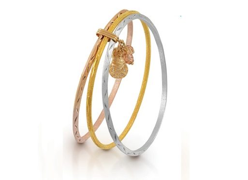 احدث اشكال اساور ذهب ملونة من لازوردي 2019