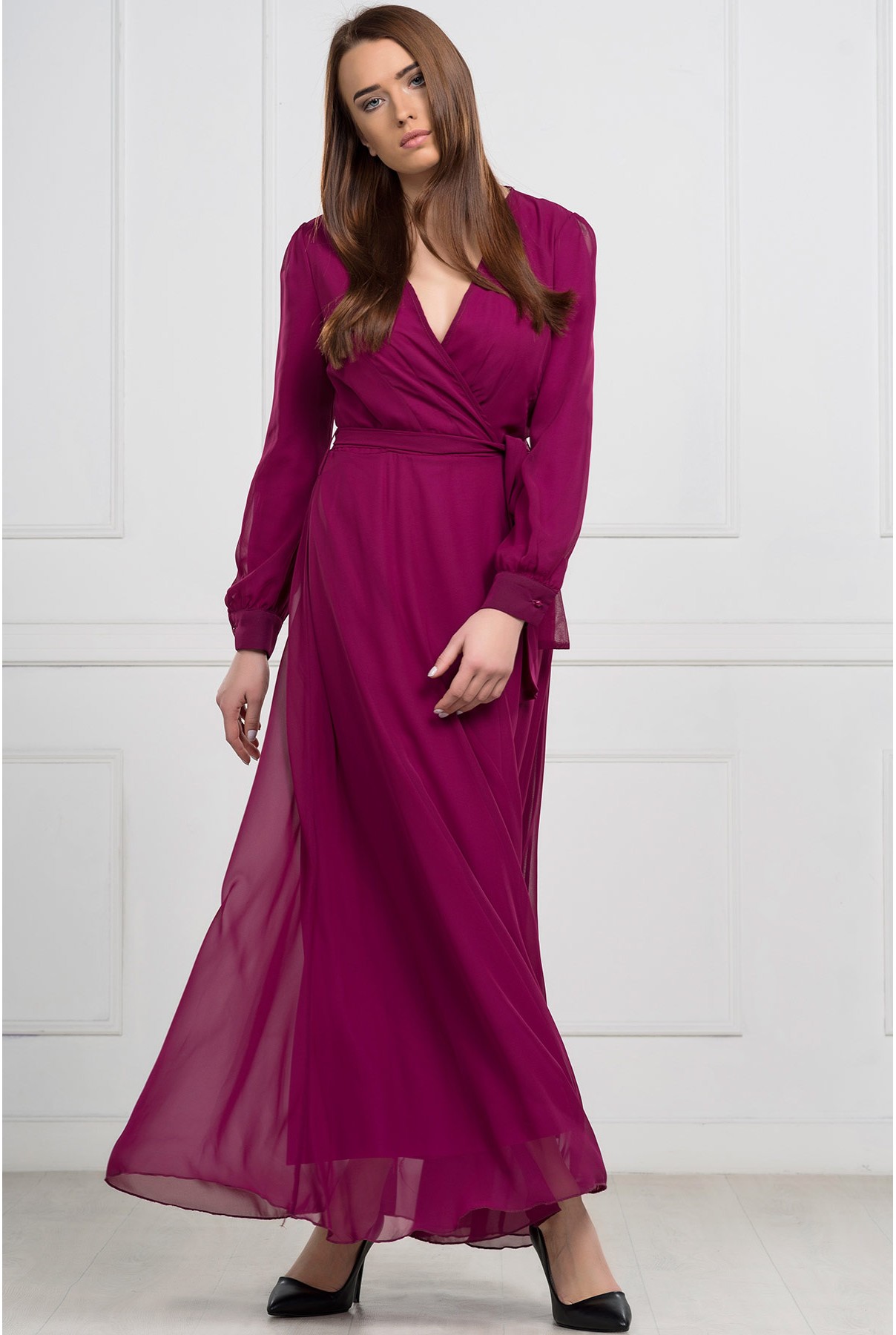 تصميم مميز لفستان تركي يناسب المحجبات