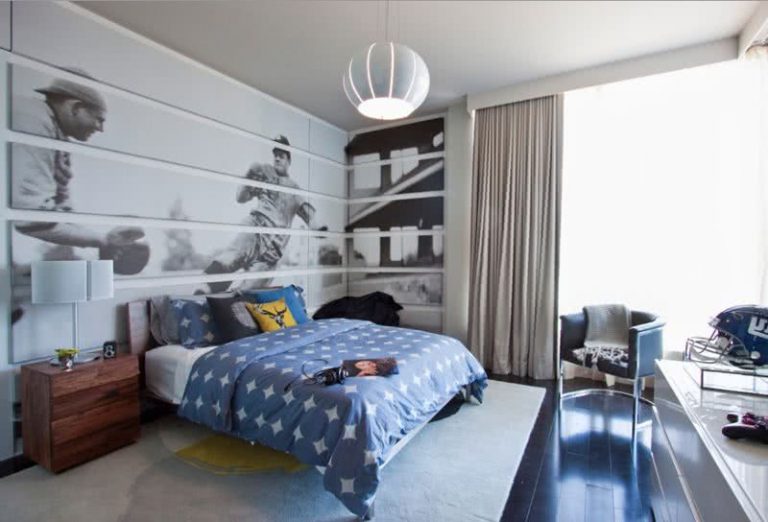 جدران غرف نوم الشباب المودرن