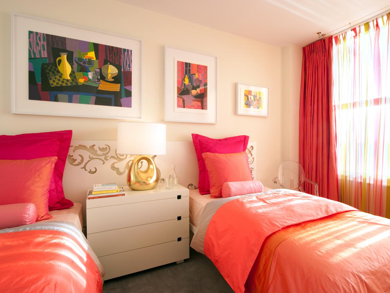 غرفة نوم أطفال مودرن 2019 بألوان زاهية تناسب ذوق الفتيات
