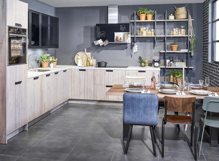 دهانات مطابخ خشب مودرن 2019 مشاهير