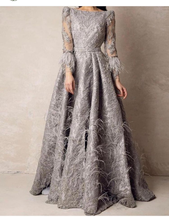 فستان سهرة طويل