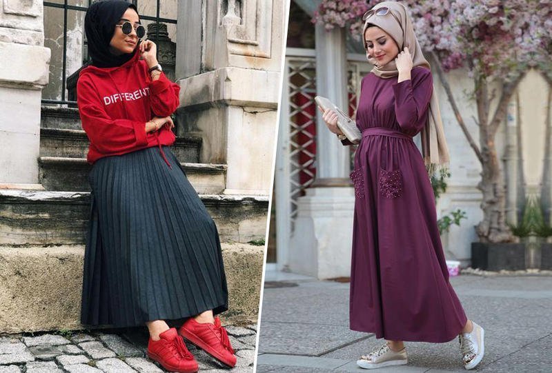 اجمل ملابس المحجبات للعيد