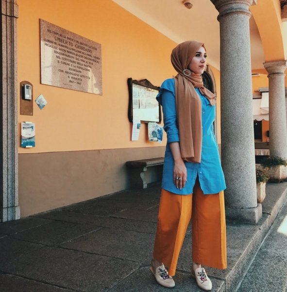 بنطلون-واسع-كلوش-مع -الحجاب-2019- (8)