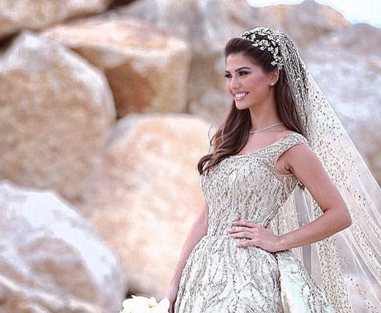تسريحة شعر رقيقة للعروس اللبنانية