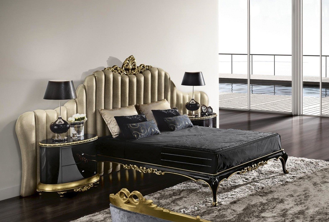 غرف-نوم-اسود-وذهبي- (1)