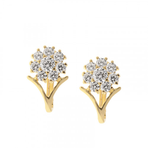 قرط ذهبي ذو طابع رقيق للغاية