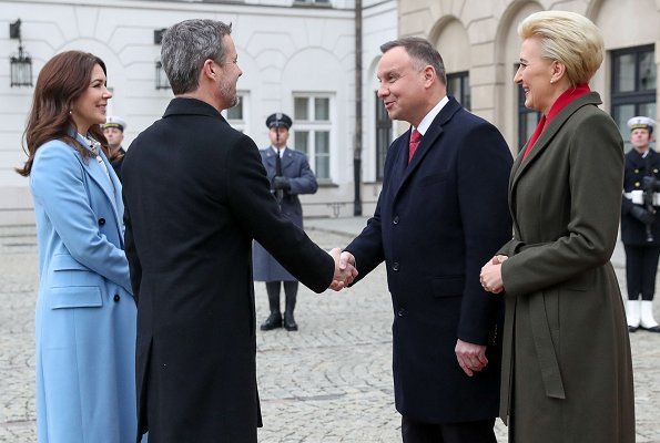 الأميرة ماري تزور بولندا بصحبة ولي عهد الدانمارك