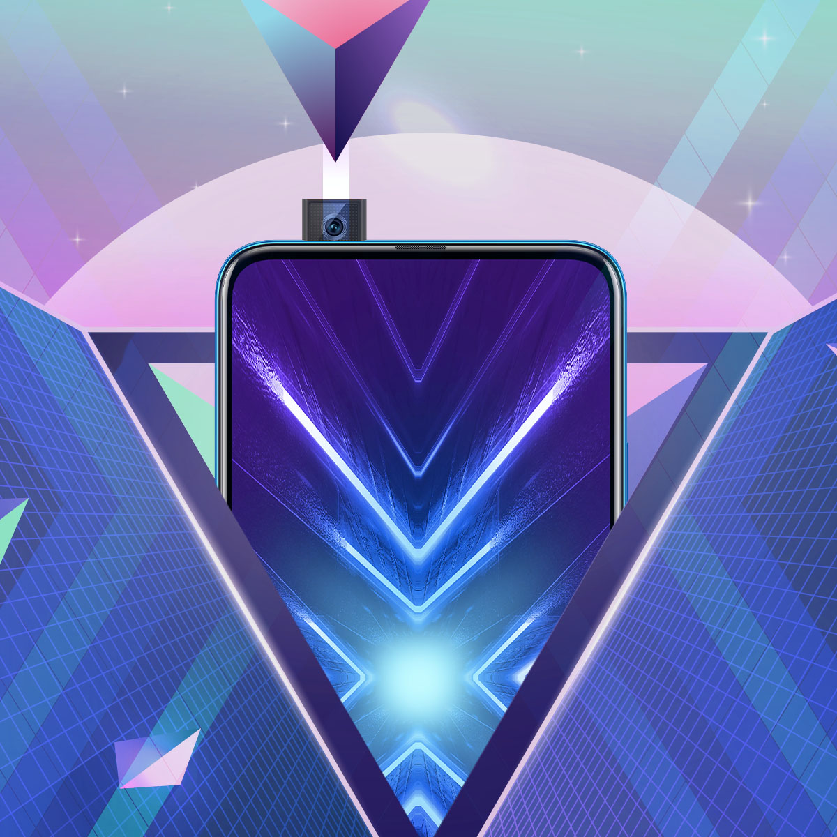 تصميم HONOR 9X إطلالة ثلاثية الأبعاد فريدة