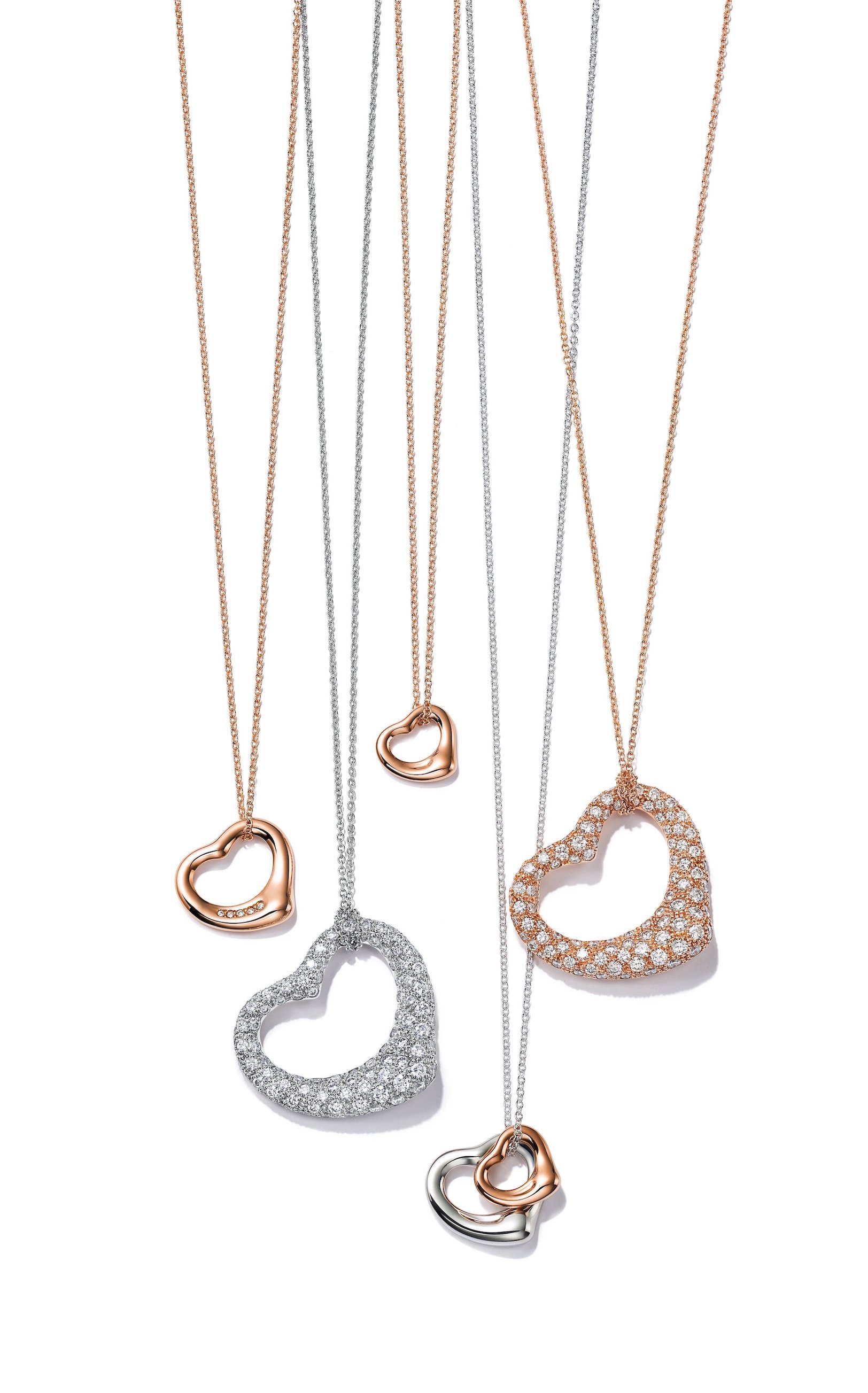 Tiffany & Co. Elsa Peretti® Open Heart necklaces