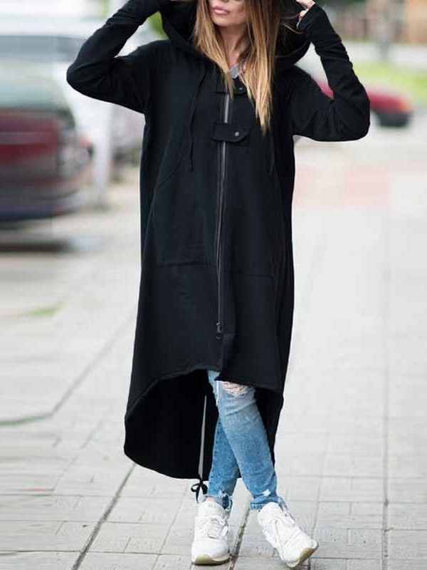 black-pockets-drawstring-zipper-hooded-casual-long-sweatshirt