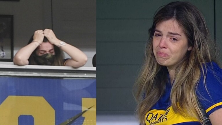 فيديو بكاء ابنة مارادونا من تصرف لاعبي بوكا جونيورز